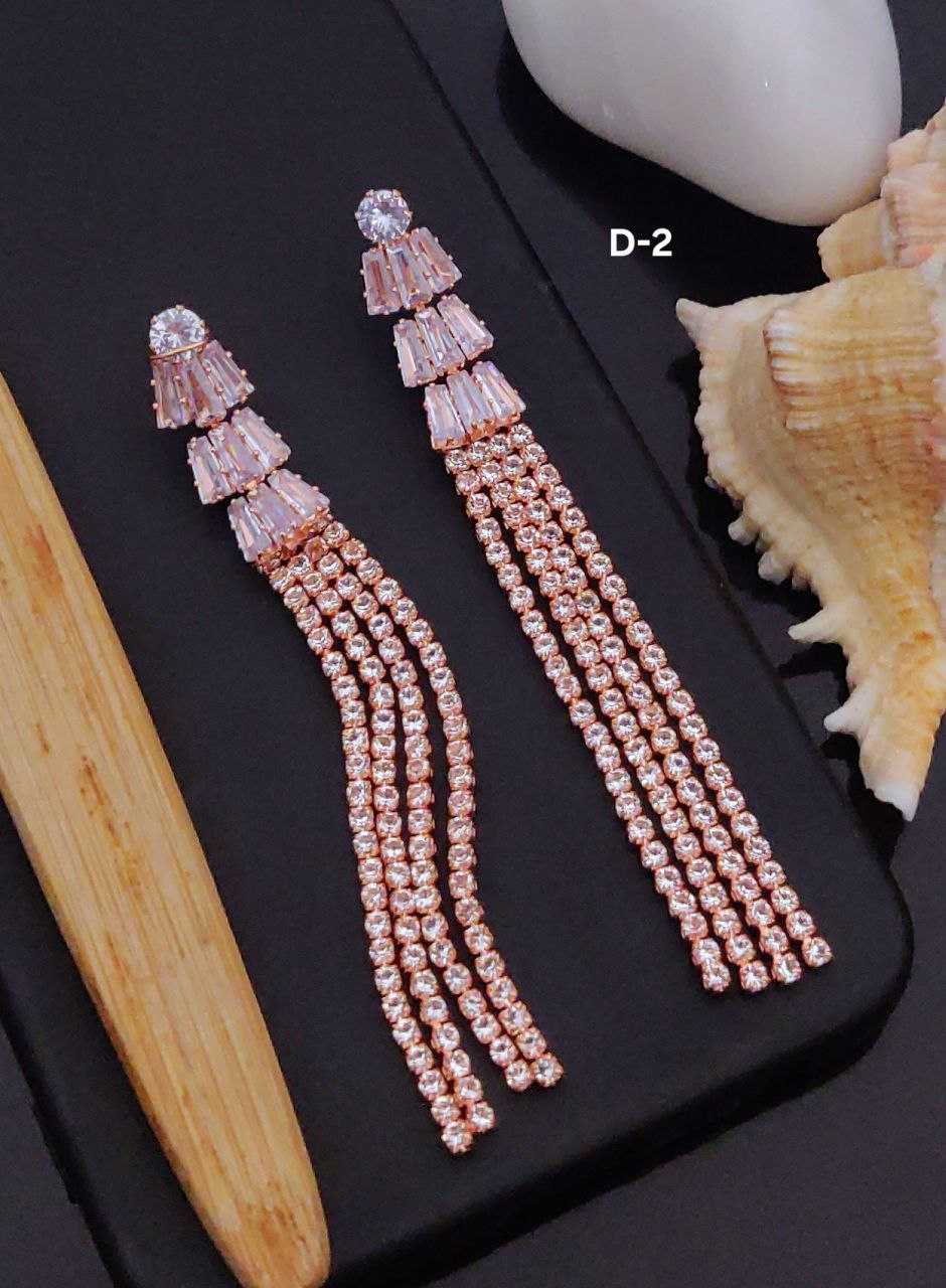 Ynf Brass Womens Jewellery Wholesale Fancy Earrings AD Diamond Earring Long Earrings Manufacturer