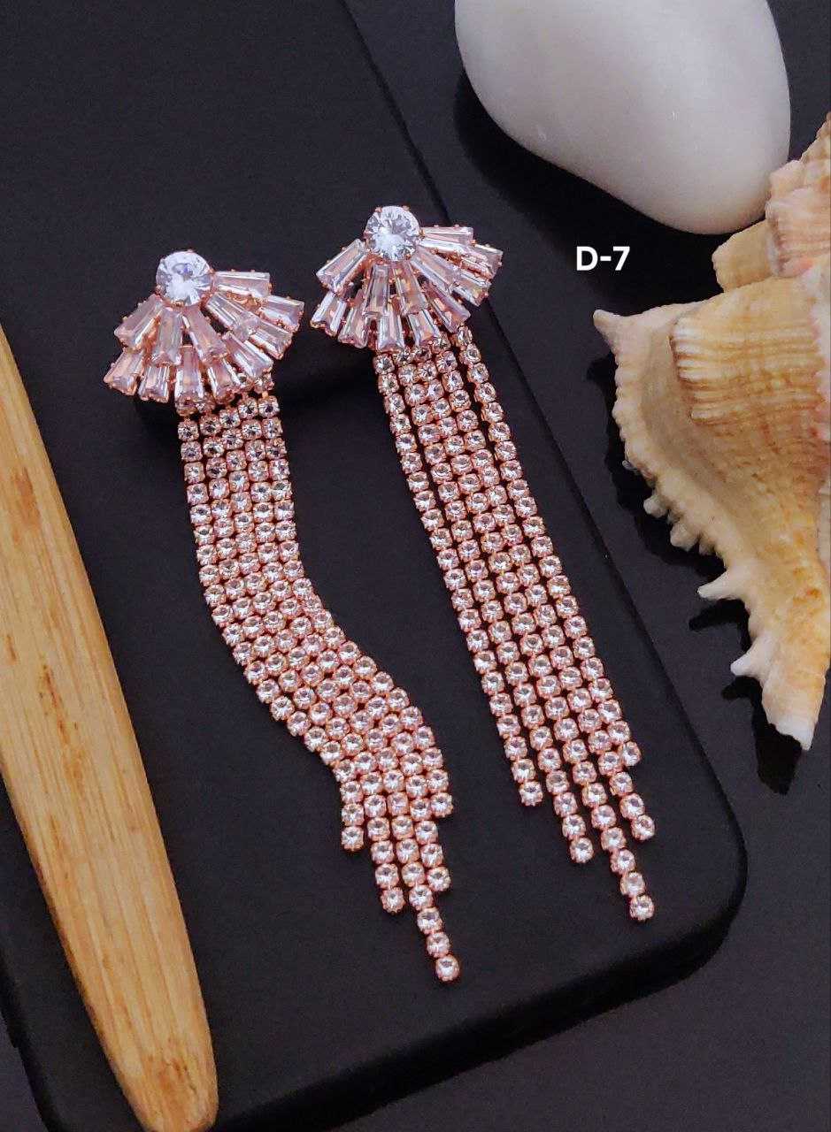 Ynf Brass Womens Jewellery Wholesale Fancy Earrings AD Diamond Earring Long Earrings Manufacturer