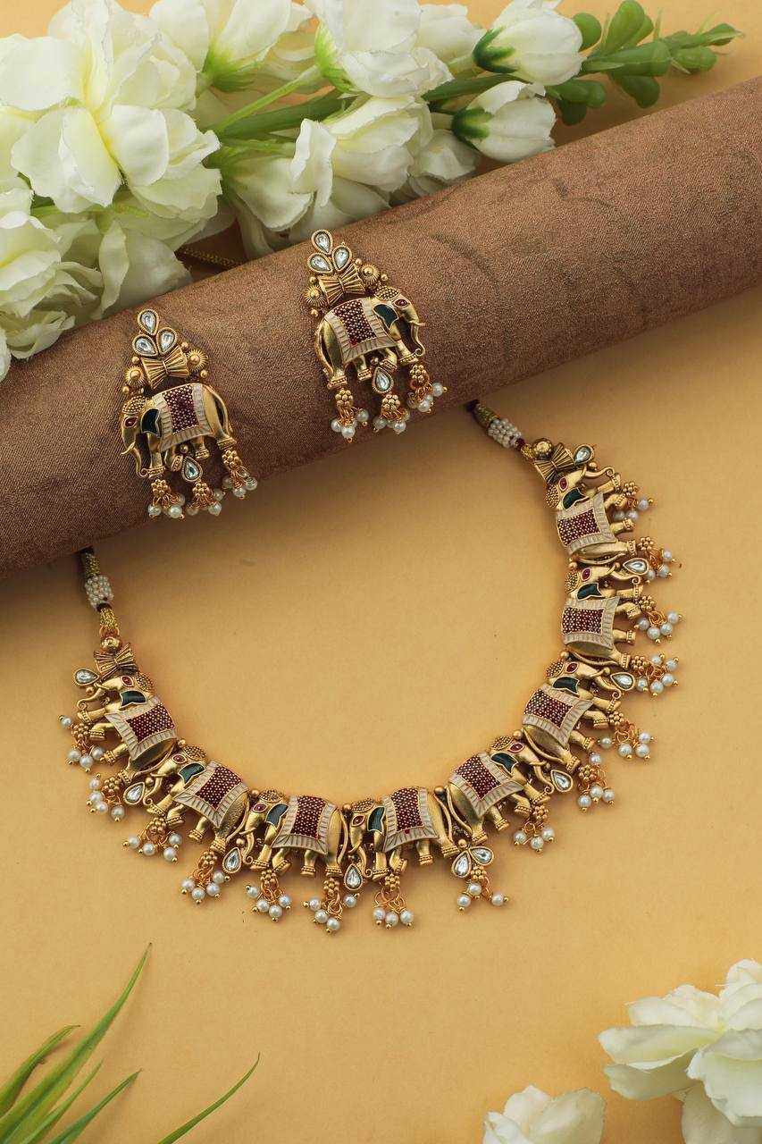 Ynf Brass Womens Jewellery Wholesale Necklaces Set Fashion Necklace Temple Jewelry Manufacturer