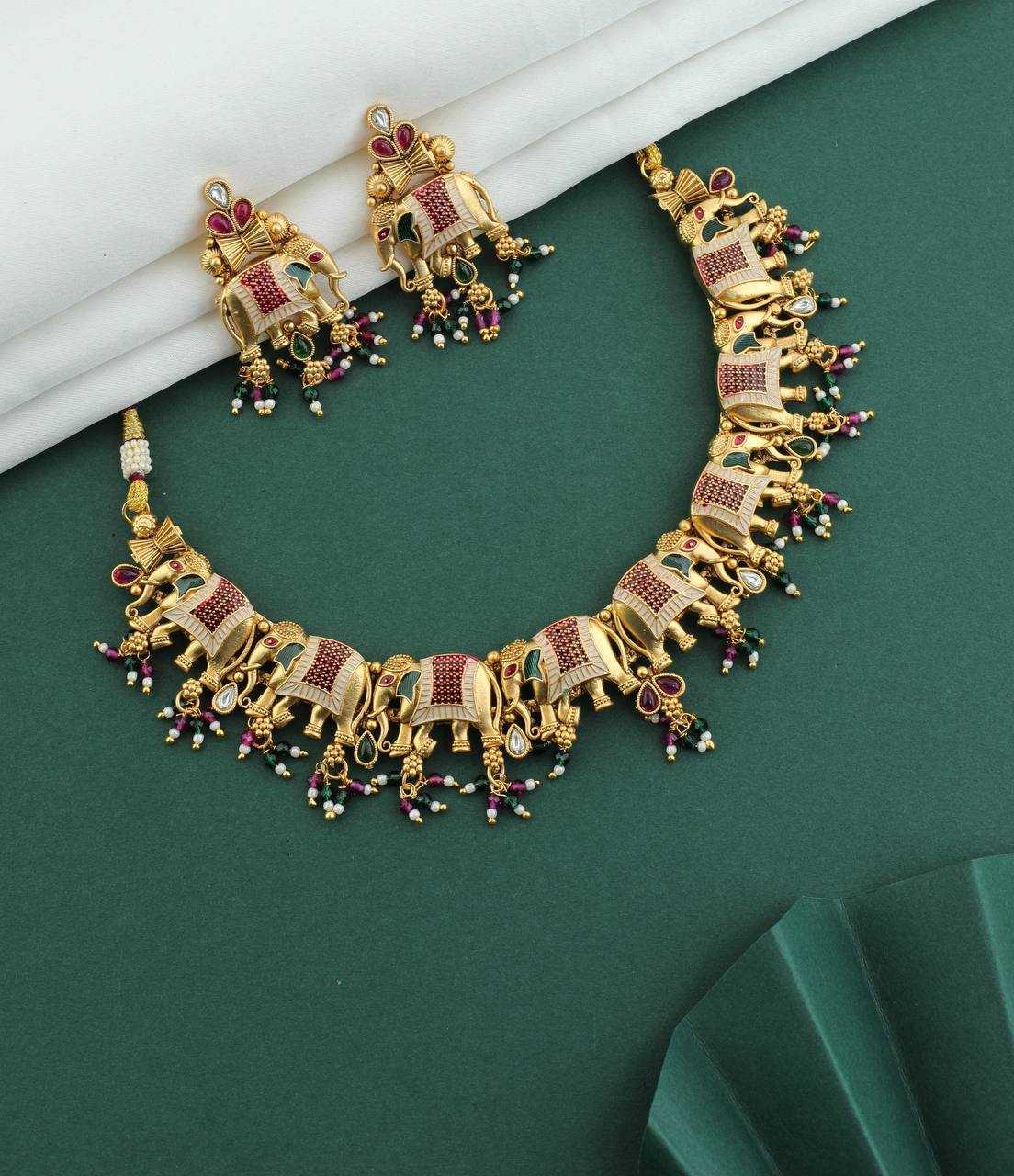 Ynf Brass Womens Jewellery Wholesale Necklaces Set Fashion Necklace Temple Jewelry Manufacturer