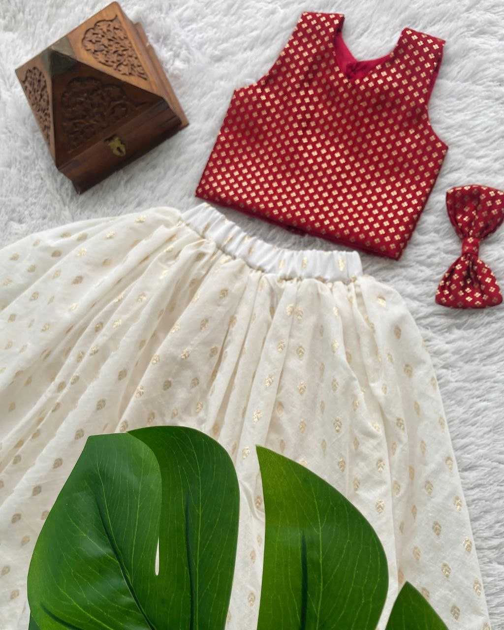 Ynf Brocade RIN107 350 Kids Wear Wholesale Kids Lehenga Kids Traditional Outfits Kids Lehenga Choli Baby Girl Lehenga Manufacturer