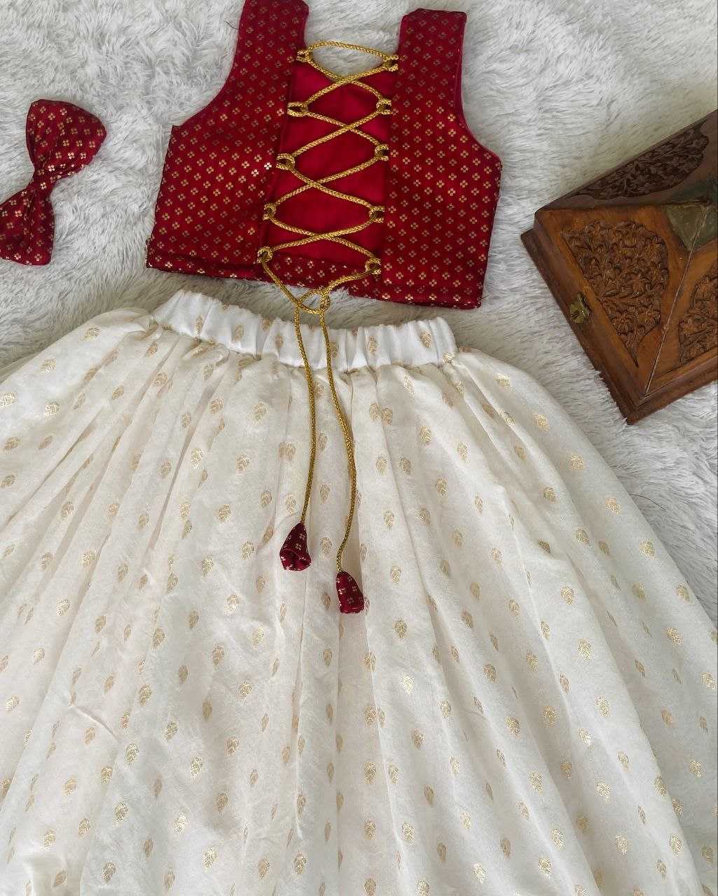 Ynf Brocade RIN107 350 Kids Wear Wholesale Kids Lehenga Kids Traditional Outfits Kids Lehenga Choli Baby Girl Lehenga Manufacturer
