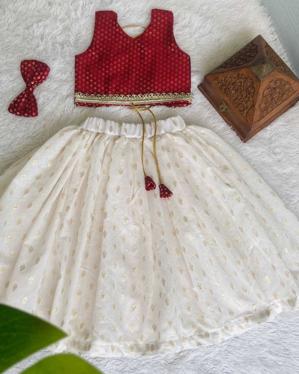 Ynf Brocade RIN107 350 Kids Wear Wholesale Kids Lehenga Kids Traditional Outfits Kids Lehenga Choli Baby Girl Lehenga Manufacturer