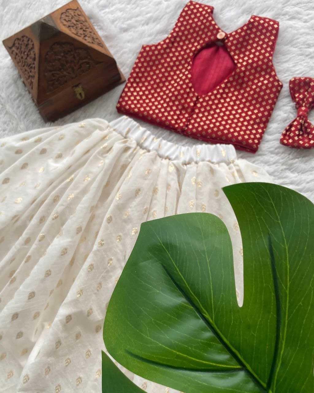 Ynf Brocade RIN107 350 Kids Wear Wholesale Kids Lehenga Kids Traditional Outfits Kids Lehenga Choli Baby Girl Lehenga Manufacturer