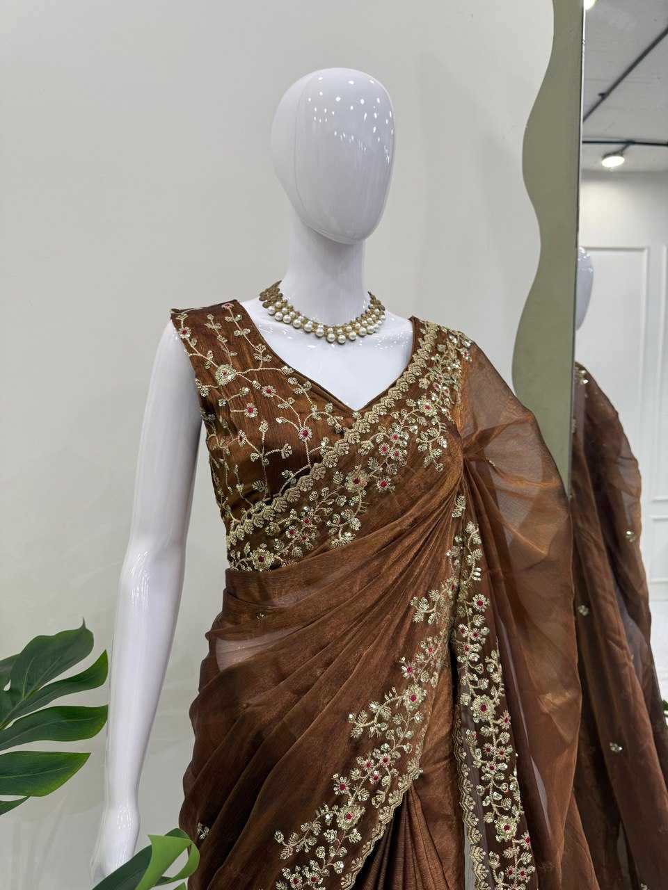 Ynf Burberry Silk RIN133 593 Sarees Wedding Collections Festive Collections Wholesale Designer Sarees Silk Sarees Sarees With Blouse Manufacturer