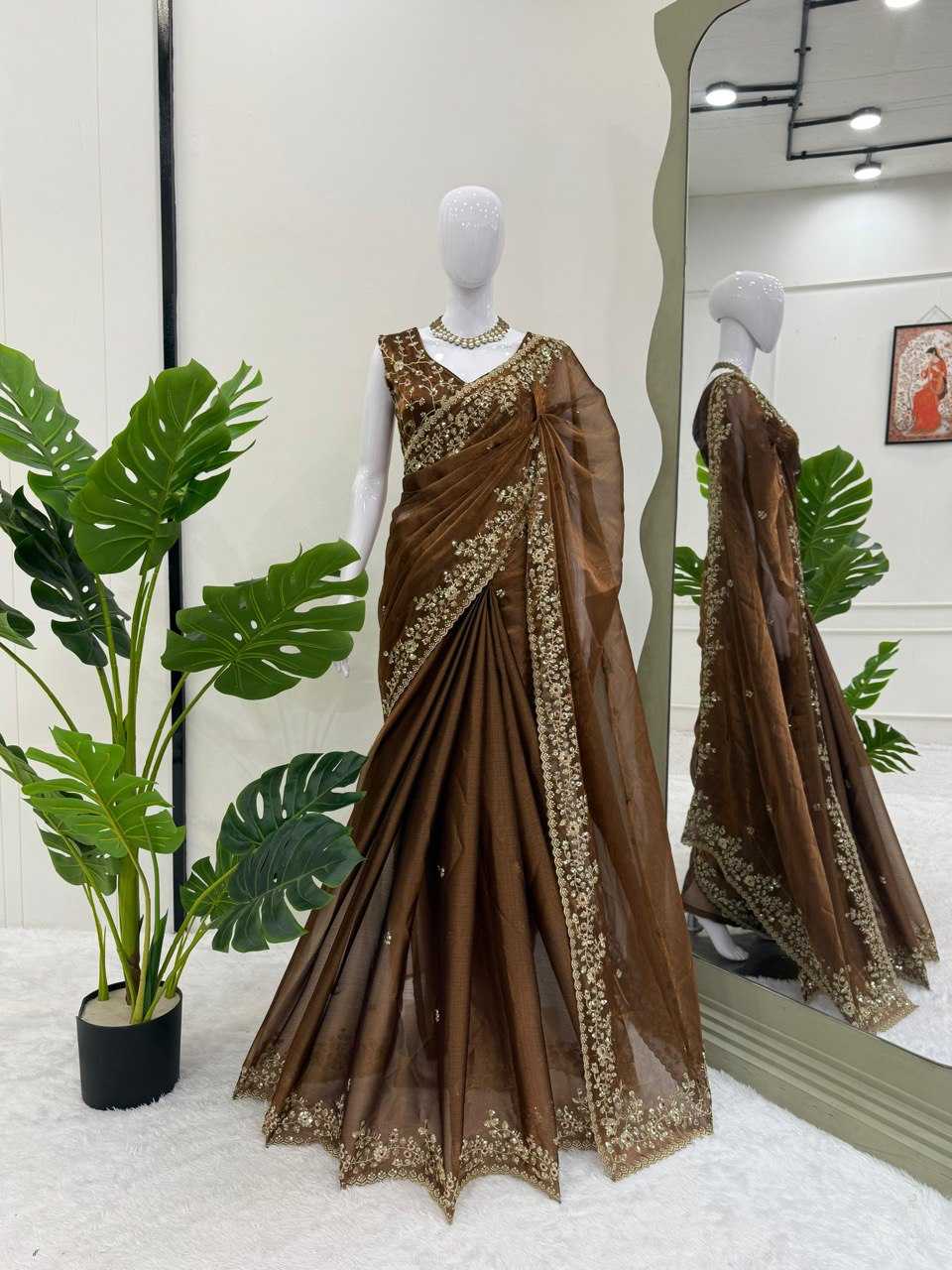 Ynf Burberry Silk RIN133 593 Sarees Wedding Collections Festive Collections Wholesale Designer Sarees Silk Sarees Sarees With Blouse Manufacturer