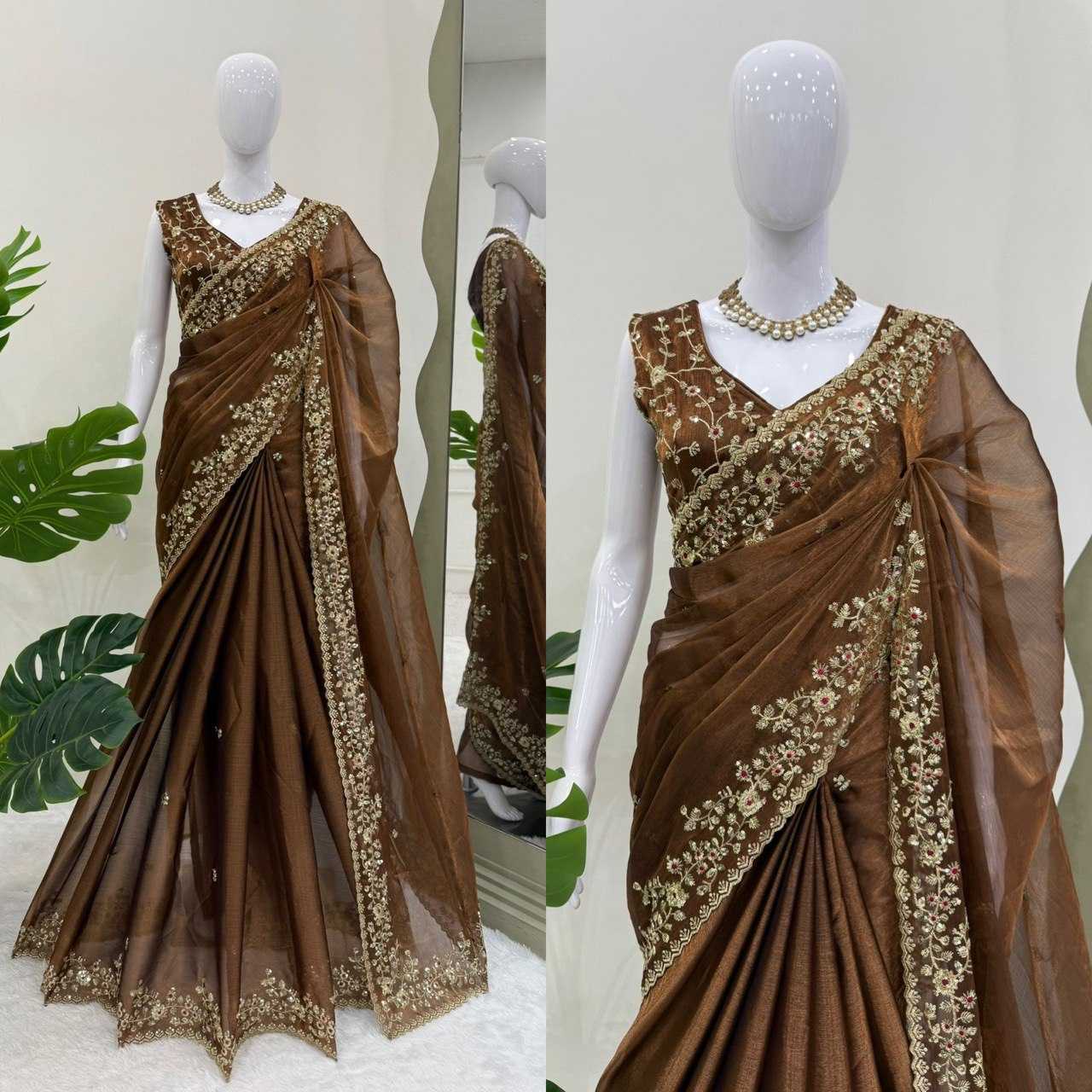 Ynf Burberry Silk RIN133 593 Sarees Wedding Collections Festive Collections Wholesale Designer Sarees Silk Sarees Sarees With Blouse Manufacturer