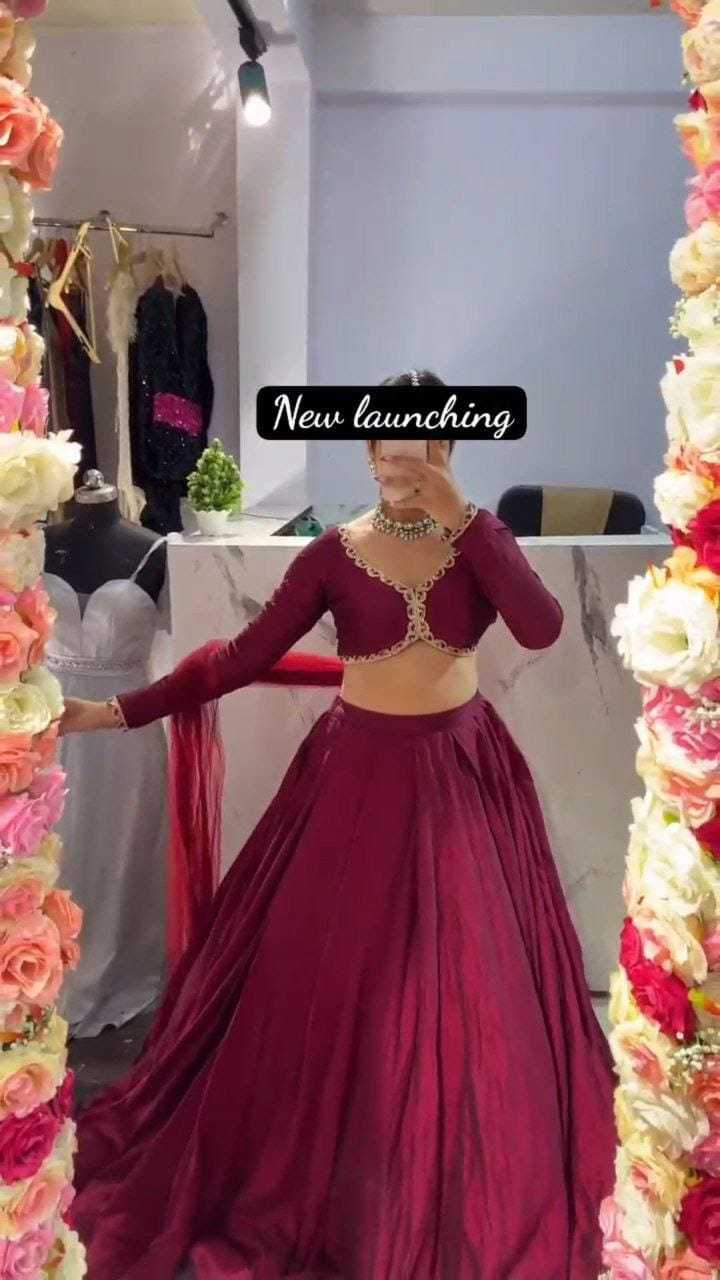 Ynf Burberry Silk RIN157 5240 Lehengas Festive Collections Plus Size Collections Wholesale Designer Lehenga Silk Lehenga Wedding Lehenga Manufacturer