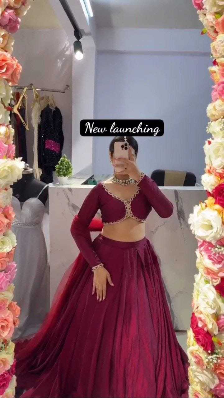 Ynf Burberry Silk RIN157 5240 Lehengas Festive Collections Plus Size Collections Wholesale Designer Lehenga Silk Lehenga Wedding Lehenga Manufacturer