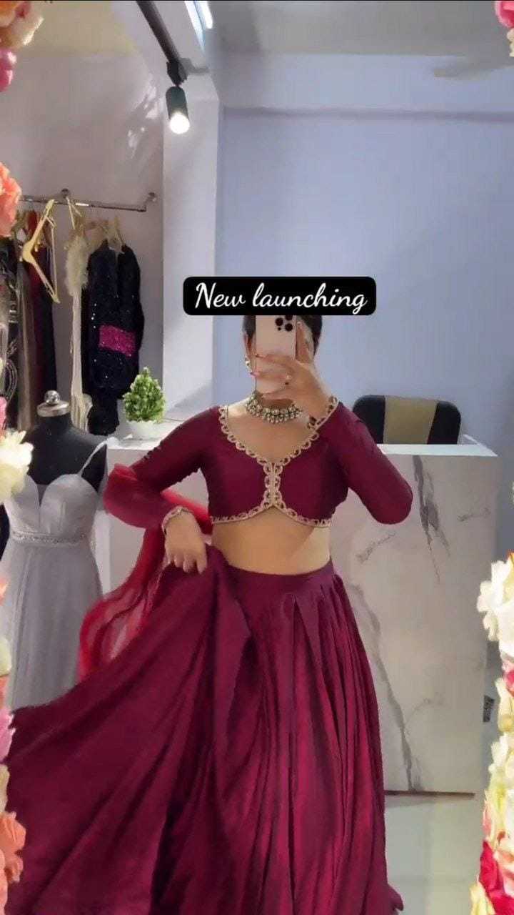 Ynf Burberry Silk RIN157 5240 Lehengas Festive Collections Plus Size Collections Wholesale Designer Lehenga Silk Lehenga Wedding Lehenga Manufacturer