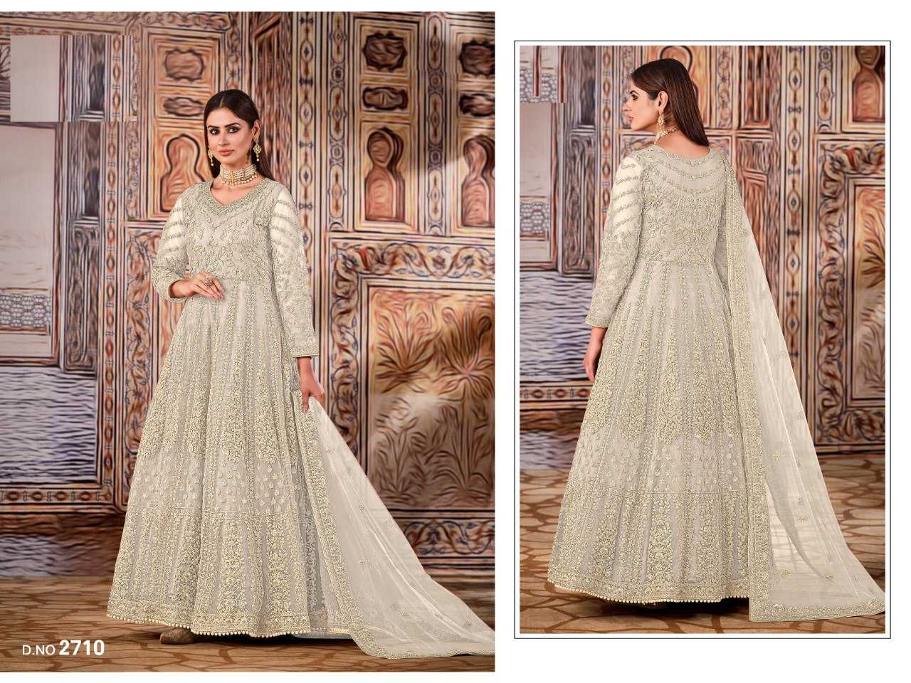 Ynf Butterfly Net KESH504 2701 Suits & Dresses Wholesale Semi Stitched Suits Floor-Length Suits Semi-Stitched Suits Manufacturer