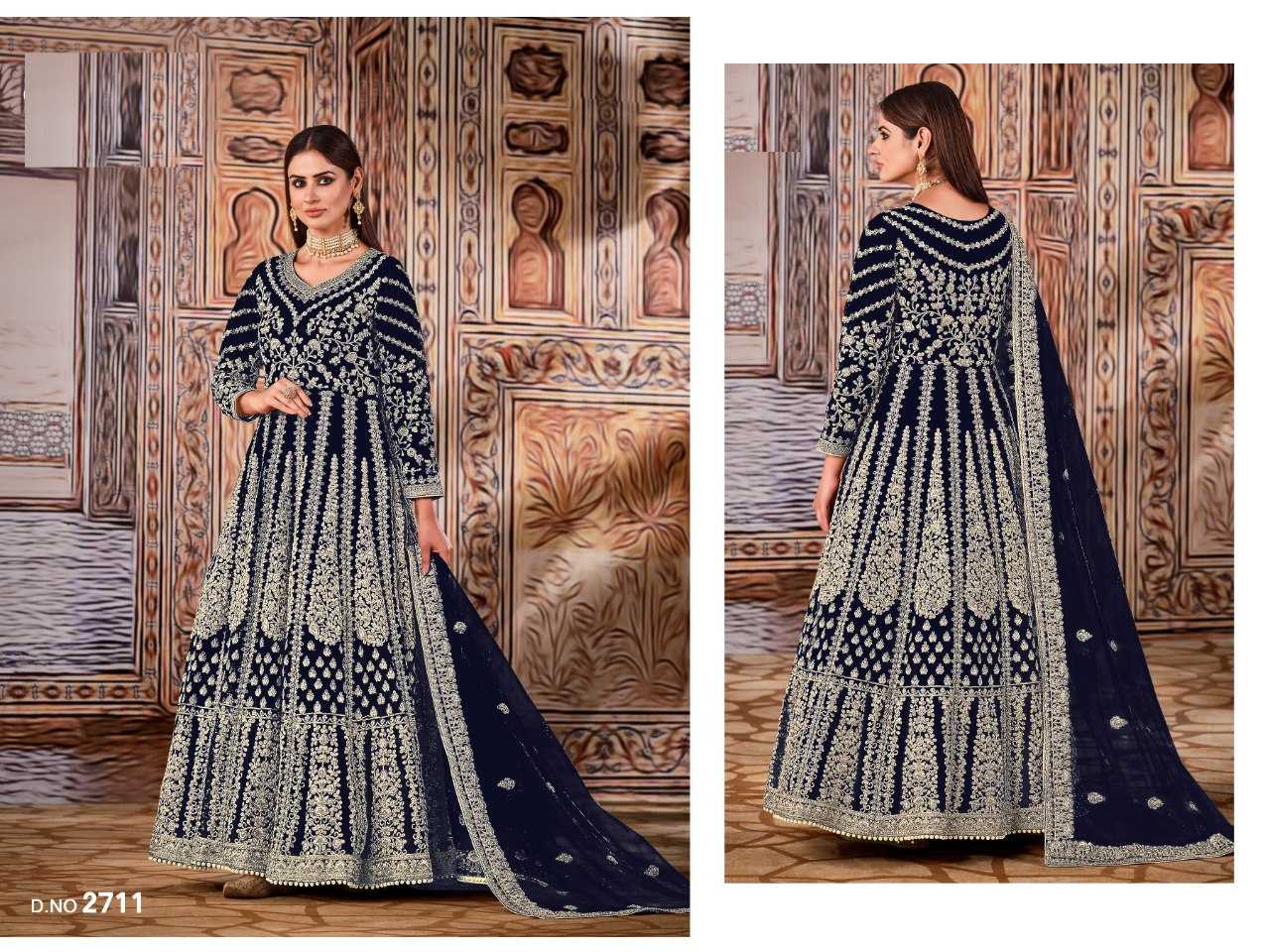 Ynf Butterfly Net KESH504 2701 Suits & Dresses Wholesale Semi Stitched Suits Floor-Length Suits Semi-Stitched Suits Manufacturer