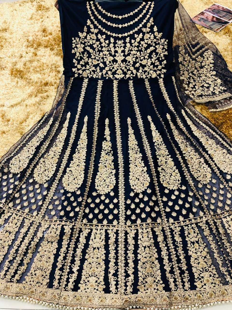 Ynf Butterfly Net KESH504 2701 Suits & Dresses Wholesale Semi Stitched Suits Floor-Length Suits Semi-Stitched Suits Manufacturer