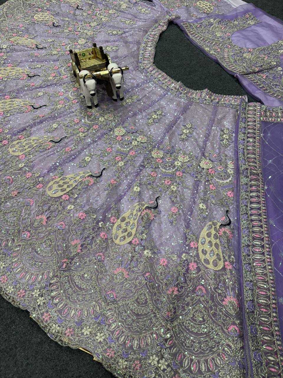 Ynf Butterfly Net RIN108 1676 Lehengas Wedding Collections Wholesale Sequins Lehenga Engagement Outfits Manufacturer