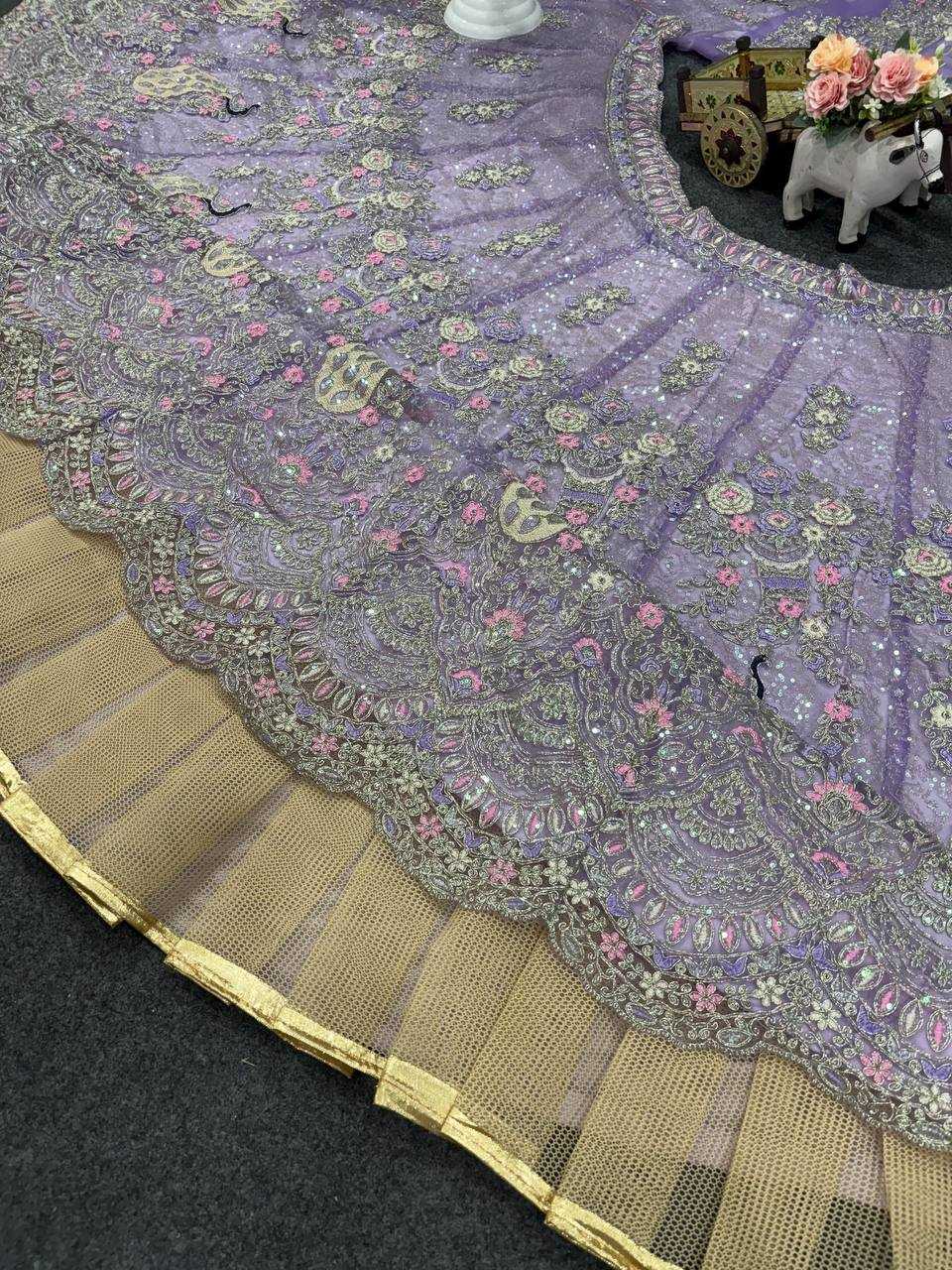 Ynf Butterfly Net RIN108 1676 Lehengas Wedding Collections Wholesale Sequins Lehenga Engagement Outfits Manufacturer