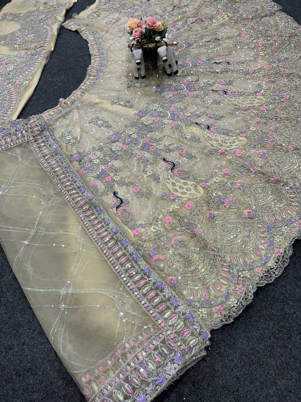 Ynf Butterfly Net RIN108 1676 Lehengas Wedding Collections Wholesale Sequins Lehenga Engagement Outfits Manufacturer