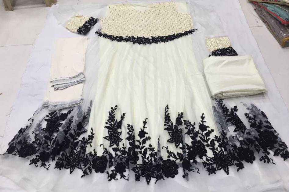 Ynf Butterfly Net RIN131 72005 Suits & Dresses Western Wears Festive Collections Wholesale Embroidery Suits Party wear suits Net Suit Manufacturer
