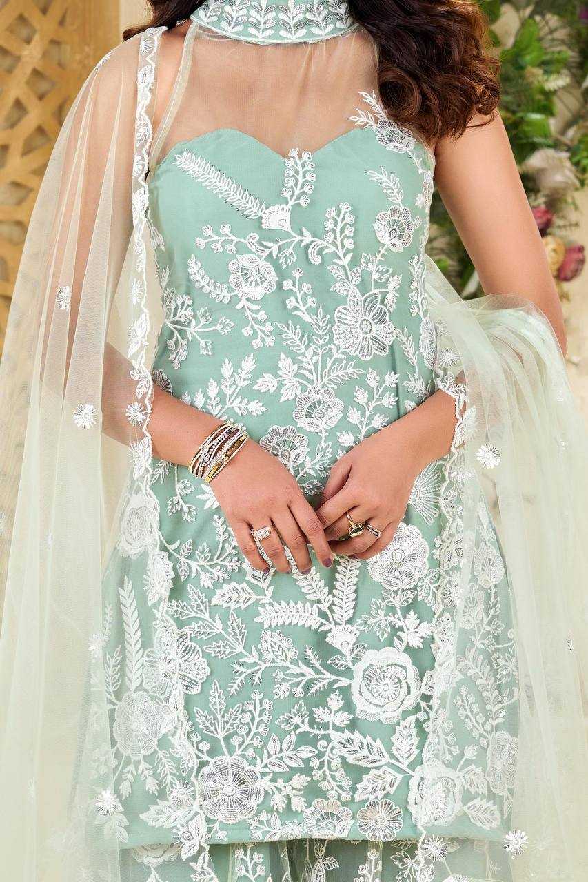 Ynf Butterfly Net RIN141 1945 Kurti Wholesale Fancy Kurti Embroidered Kurtis Kurti With Palazzo Manufacturer