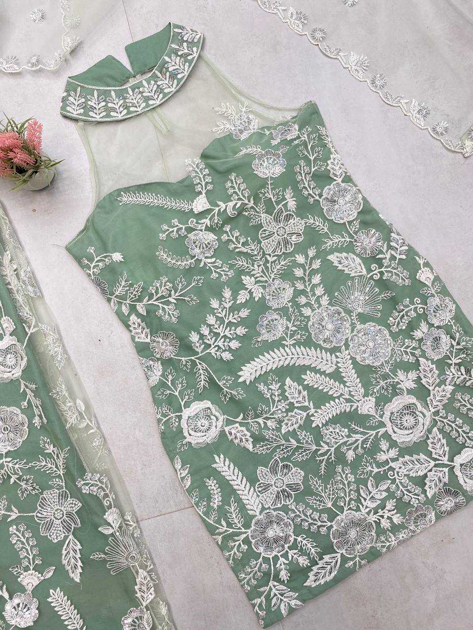 Ynf Butterfly Net RIN141 1945 Kurti Wholesale Fancy Kurti Embroidered Kurtis Kurti With Palazzo Manufacturer