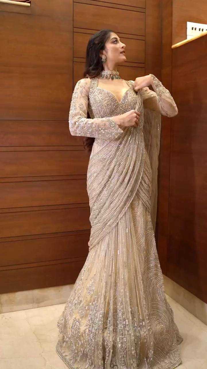 Ynf Butterfly Net RIN141 1956 Sarees Wedding Collections Festive Collections Wholesale Ready To Wear Sarees Net Sarees Embroidered Sarees Manufacturer