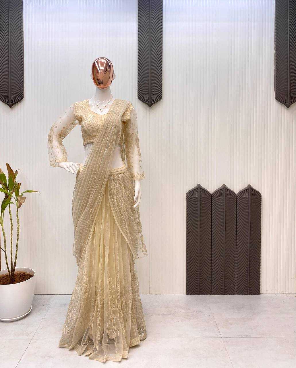 Ynf Butterfly Net RIN141 1956 Sarees Wedding Collections Festive Collections Wholesale Ready To Wear Sarees Net Sarees Embroidered Sarees Manufacturer