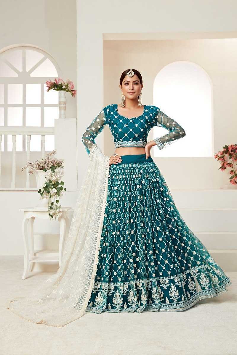 Ynf Butterfly Net RIN227 3004 Lehengas Wholesale Traditional Lehenga Net Fancy Lehenga Sequins Lehenga Manufacturer