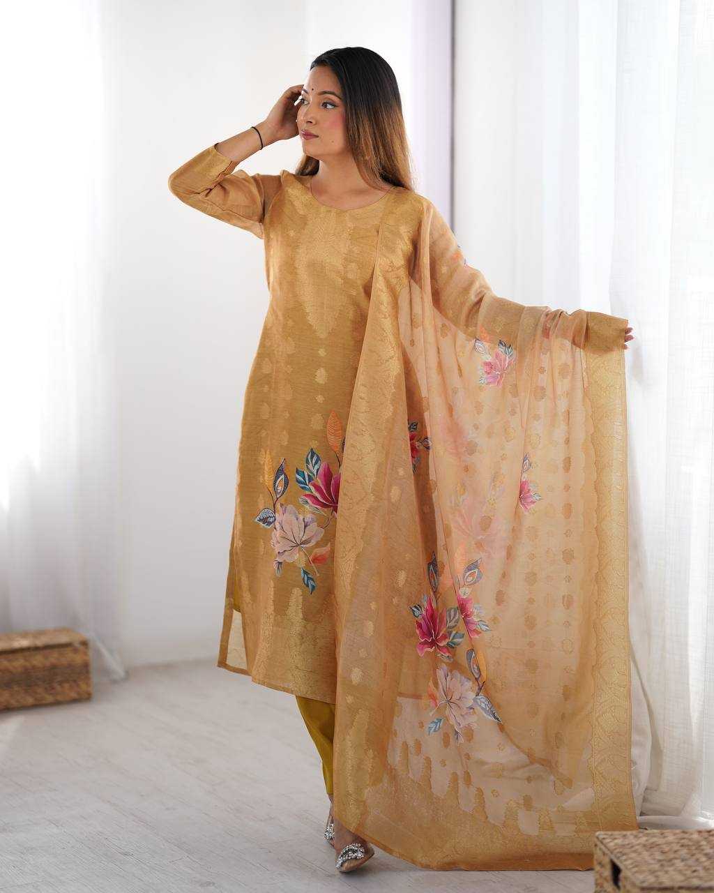 Ynf Chanderi Silk RIN133 16 Kurti Wholesale Fancy Kurti Printed Silk Kurti Manufacturer