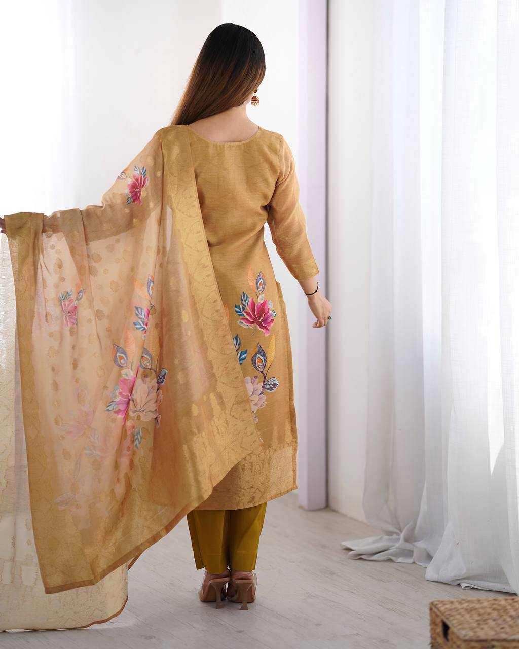 Ynf Chanderi Silk RIN133 16 Kurti Wholesale Fancy Kurti Printed Silk Kurti Manufacturer