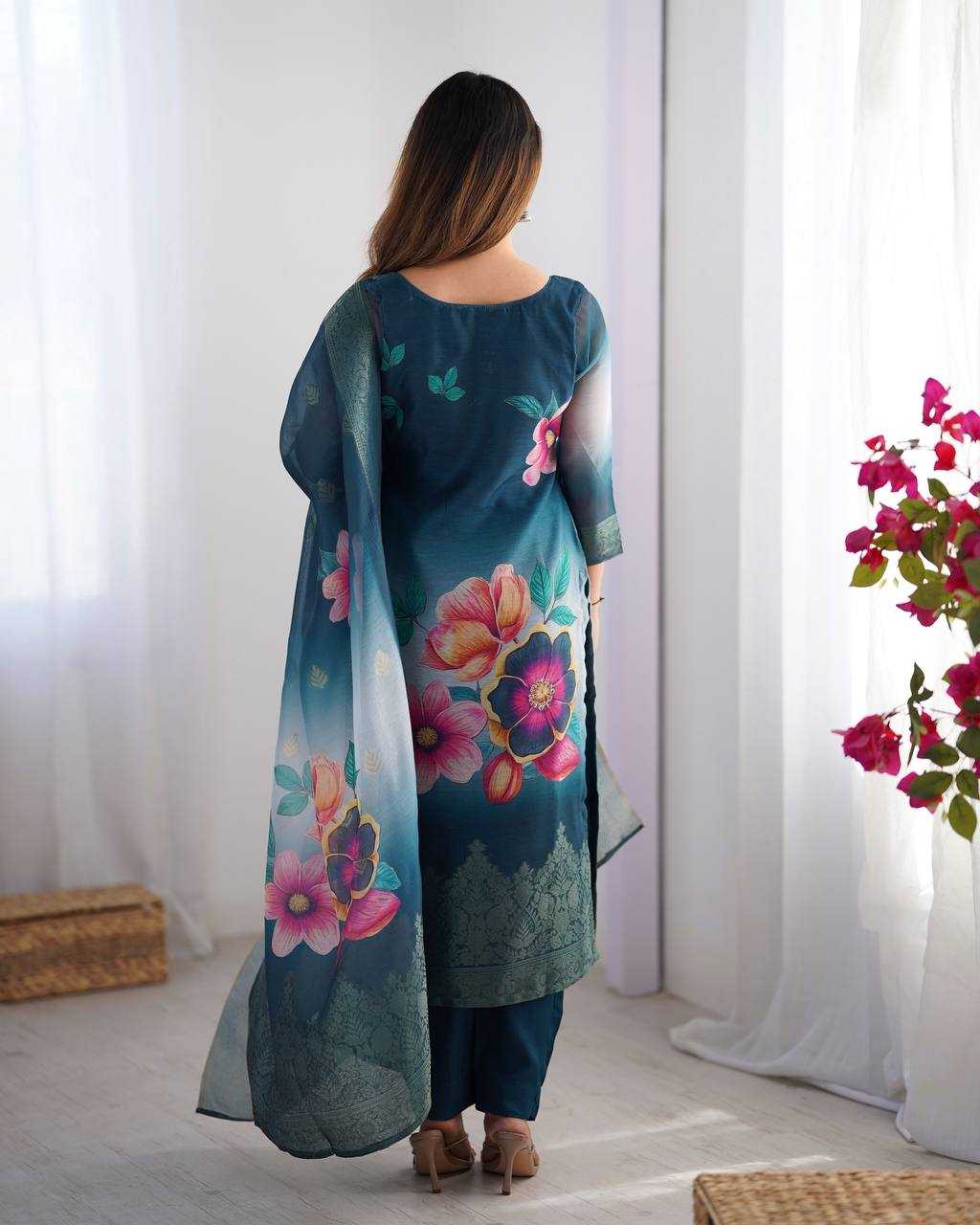 Ynf Chanderi Silk RIN133 16 Kurti Wholesale Fancy Kurti Printed Silk Kurti Manufacturer