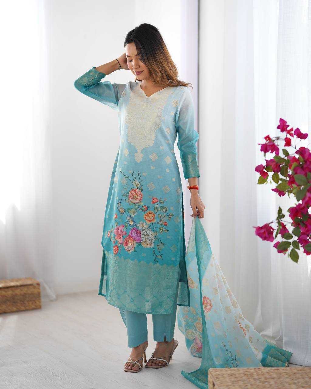 Ynf Chanderi Silk RIN133 16 Suits & Dresses Wholesale Ladies Suits Printed Suits Silk Suits Manufacturer