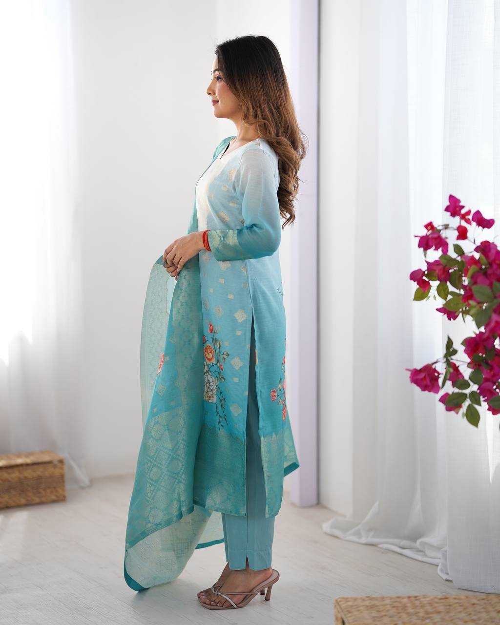 Ynf Chanderi Silk RIN133 16 Suits & Dresses Wholesale Ladies Suits Printed Suits Silk Suits Manufacturer
