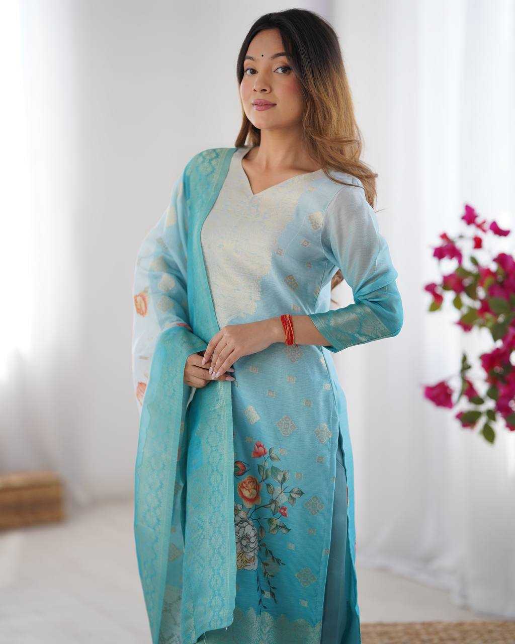 Ynf Chanderi Silk RIN133 16 Suits & Dresses Wholesale Ladies Suits Printed Suits Silk Suits Manufacturer