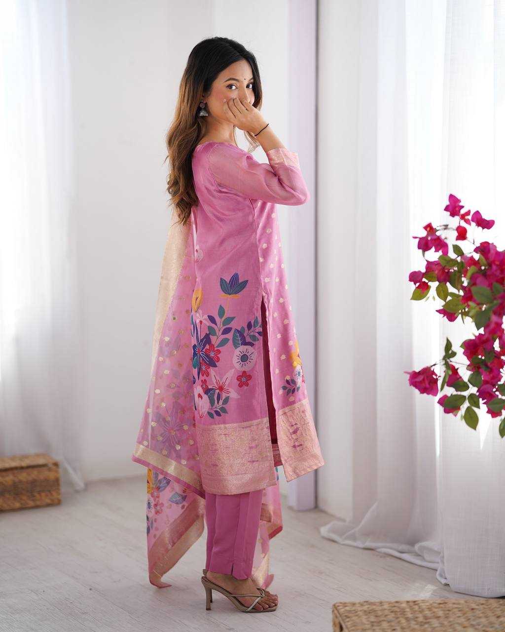 Ynf Chanderi Silk RIN133 16 Suits & Dresses Wholesale Ladies Suits Printed Suits Silk Suits Manufacturer