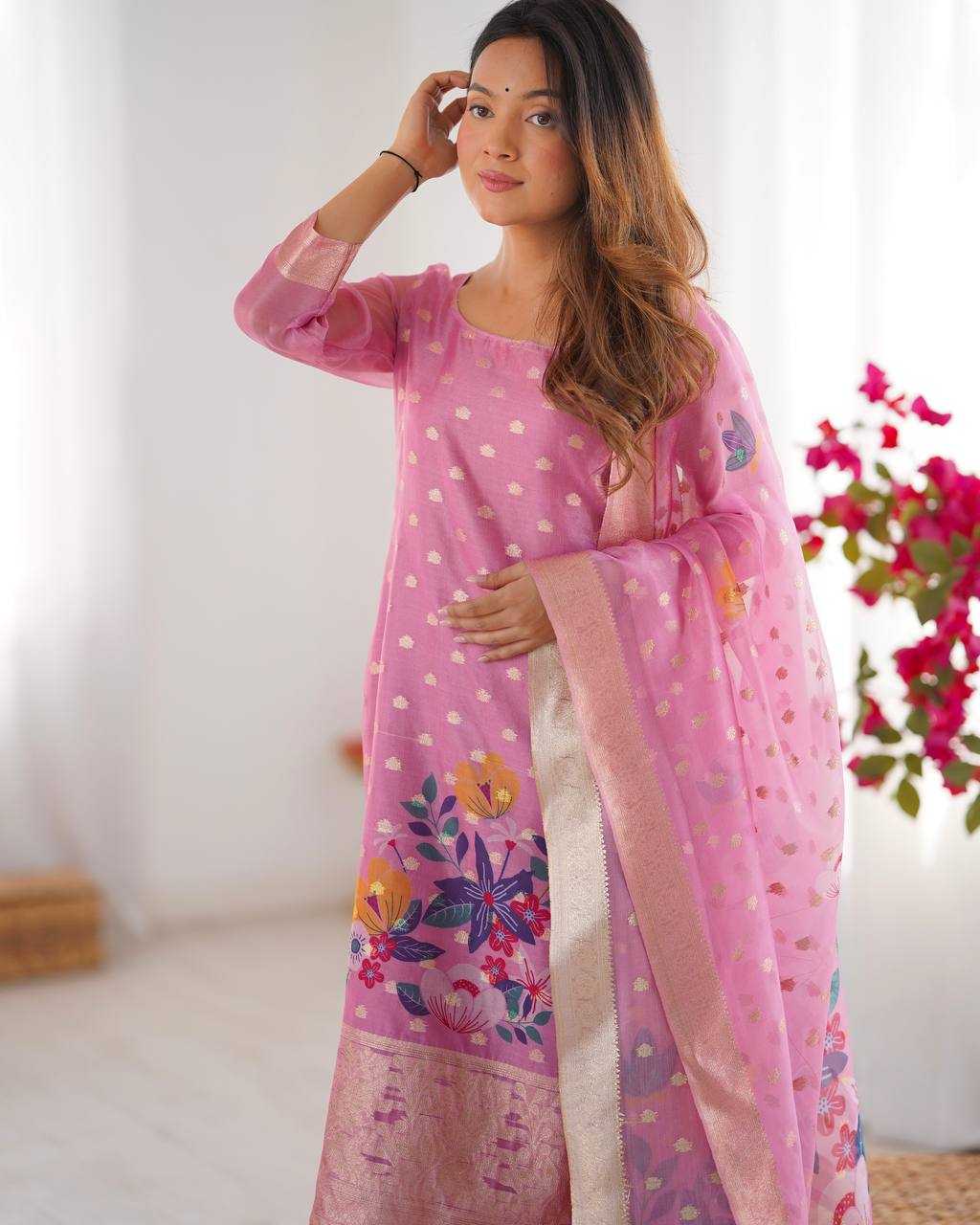 Ynf Chanderi Silk RIN133 16 Suits & Dresses Wholesale Ladies Suits Printed Suits Silk Suits Manufacturer