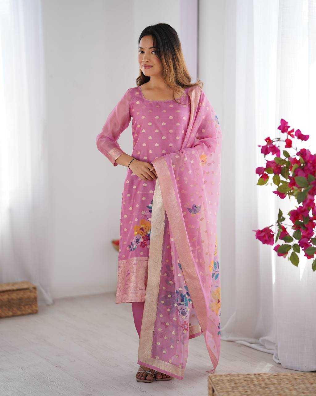 Ynf Chanderi Silk RIN133 16 Suits & Dresses Wholesale Ladies Suits Printed Suits Silk Suits Manufacturer