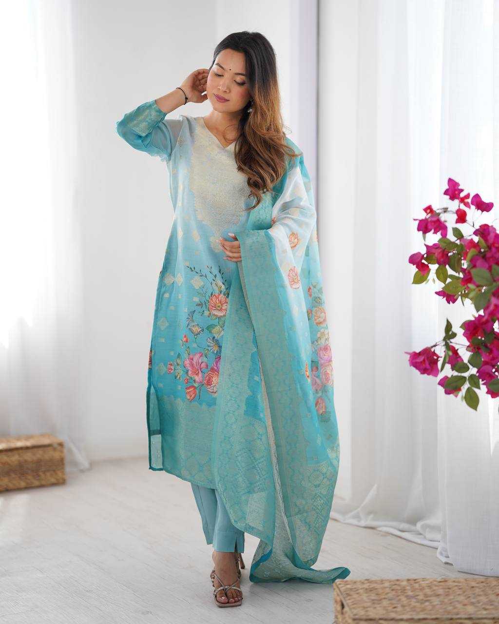 Ynf Chanderi Silk RIN133 16 Suits & Dresses Wholesale Ladies Suits Printed Suits Silk Suits Manufacturer