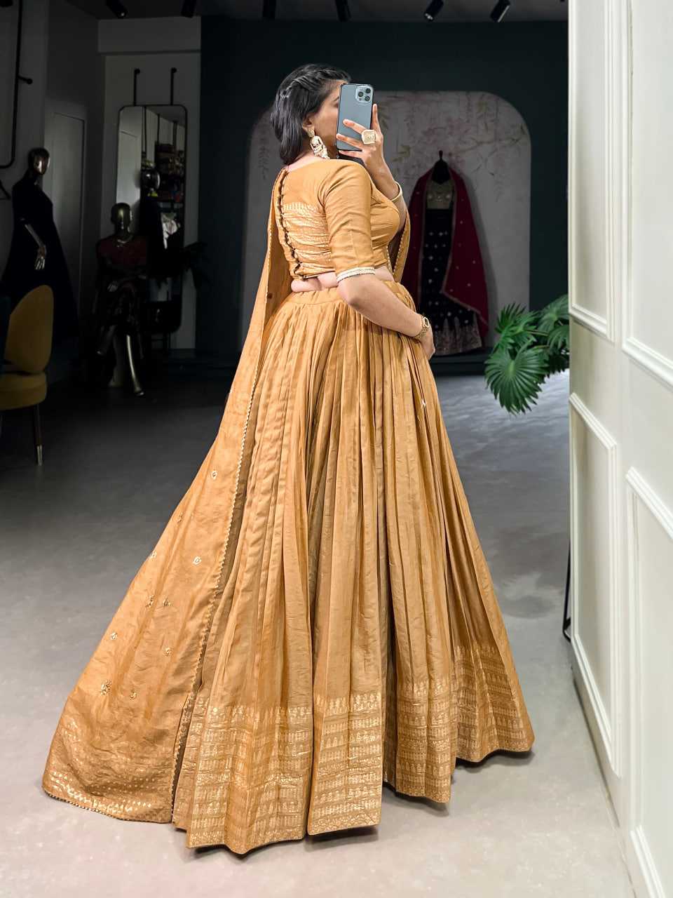 Ynf Chanderi Soft KESH134 1906 Lehengas Wedding Collections Festive Collections Wholesale Lehenga With Dupatta Sequins Lehenga Lehenga With Blouse Manufacturer