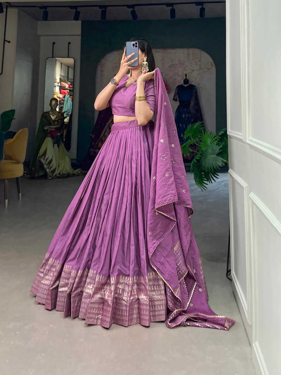 Ynf Chanderi Soft KESH134 1906 Lehengas Wedding Collections Festive Collections Wholesale Lehenga With Dupatta Sequins Lehenga Lehenga With Blouse Manufacturer
