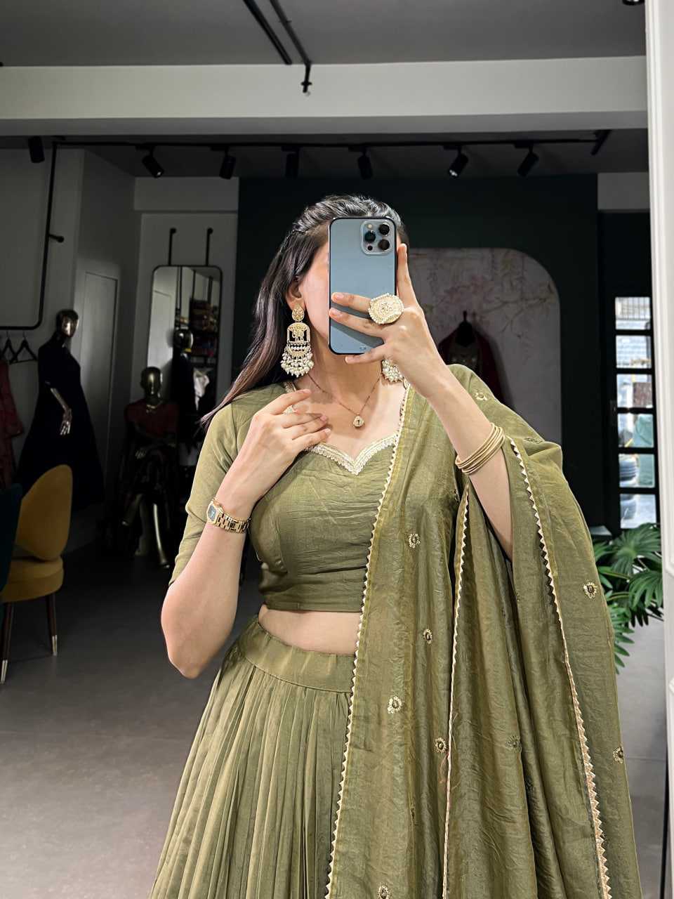 Ynf Chanderi Soft KESH134 1906 Lehengas Wedding Collections Festive Collections Wholesale Lehenga With Dupatta Sequins Lehenga Lehenga With Blouse Manufacturer