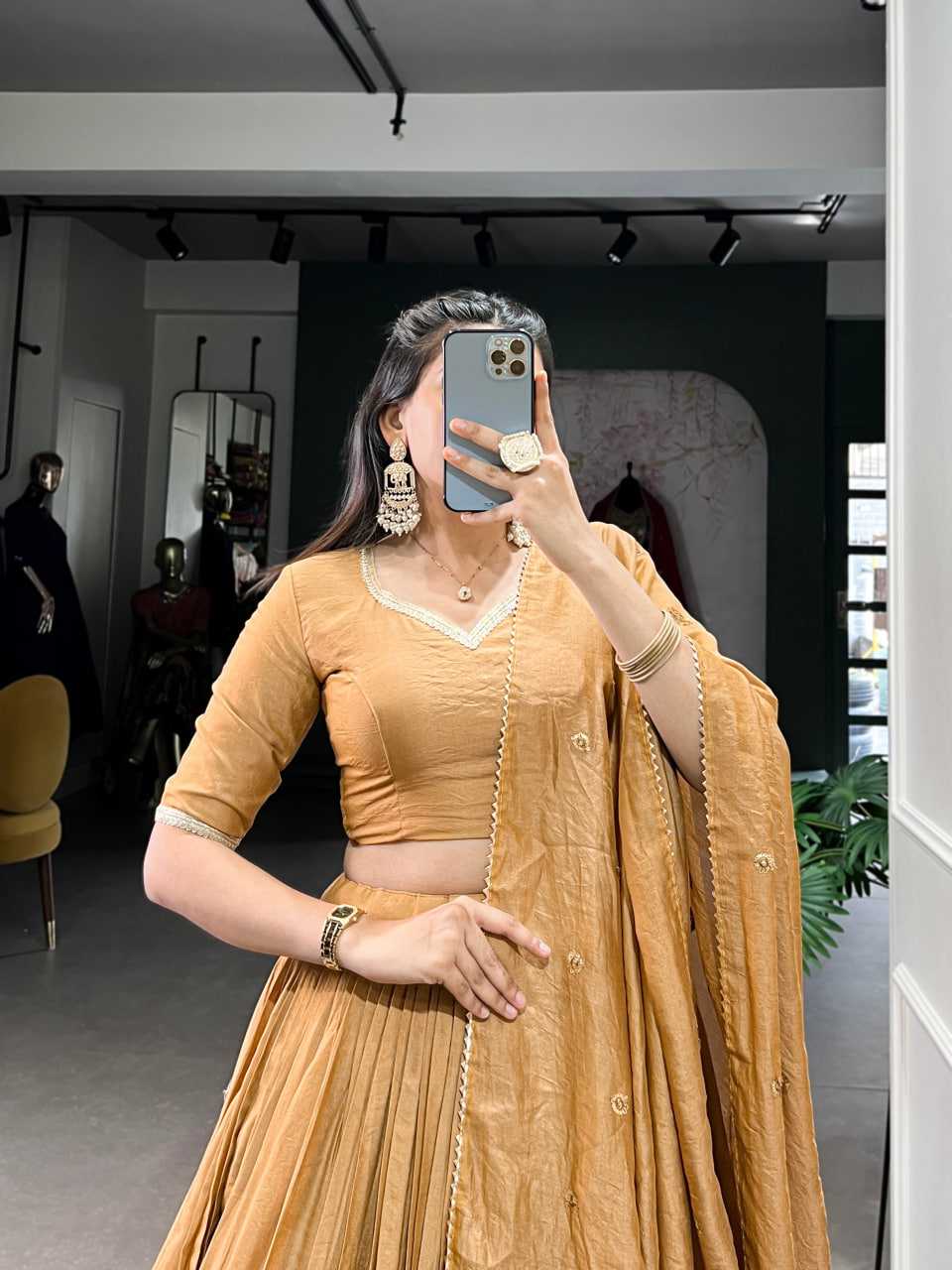 Ynf Chanderi Soft KESH134 1906 Lehengas Wedding Collections Festive Collections Wholesale Lehenga With Dupatta Sequins Lehenga Lehenga With Blouse Manufacturer