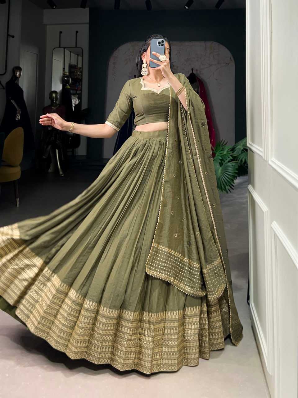 Ynf Chanderi Soft KESH134 1906 Lehengas Wedding Collections Festive Collections Wholesale Lehenga With Dupatta Sequins Lehenga Lehenga With Blouse Manufacturer