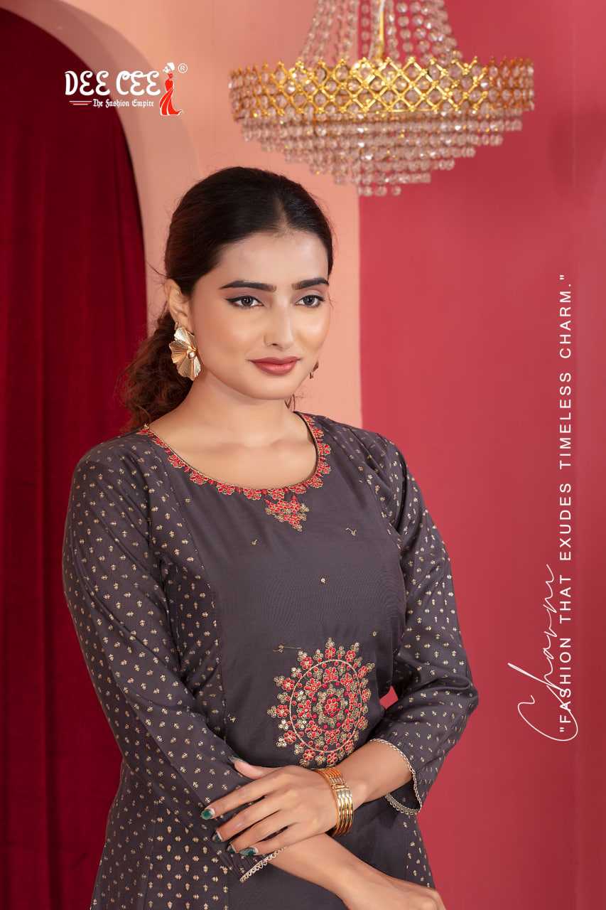 Ynf Chanderi Soft RIN190 DEECEE FREYA Setwise Collections Wholesale Gowns Catalogs Manufacturer