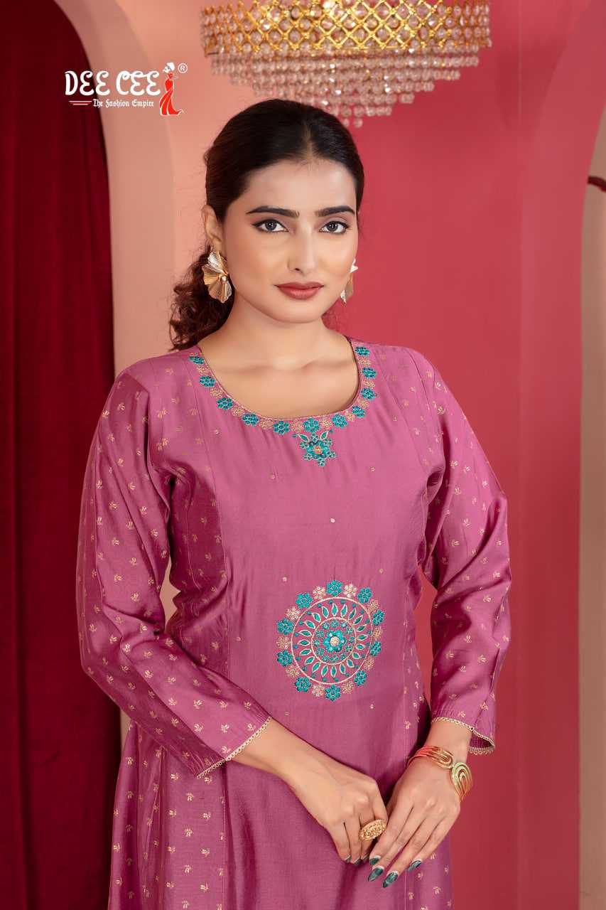Ynf Chanderi Soft RIN190 DEECEE FREYA Setwise Collections Wholesale Gowns Catalogs Manufacturer