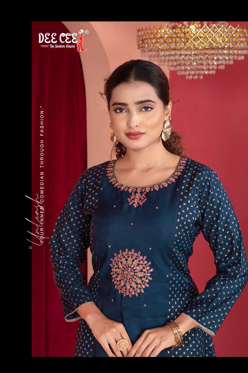 Ynf Chanderi Soft RIN190 DEECEE FREYA Setwise Collections Wholesale Gowns Catalogs Manufacturer