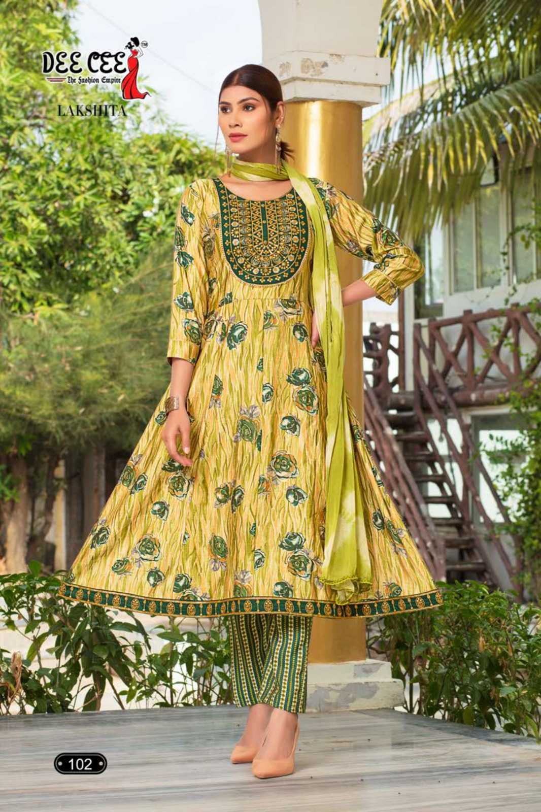 Ynf Chanderi Soft RIN190 DEECEE-LAKSHITA Setwise Collections Wholesale Gowns Catalogs Manufacturer