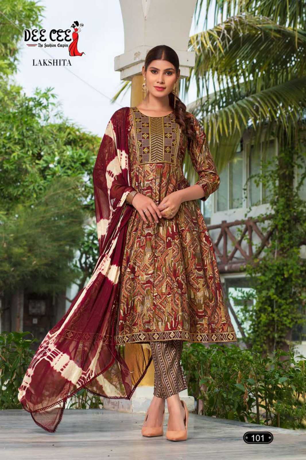 Ynf Chanderi Soft RIN190 DEECEE-LAKSHITA Setwise Collections Wholesale Gowns Catalogs Manufacturer