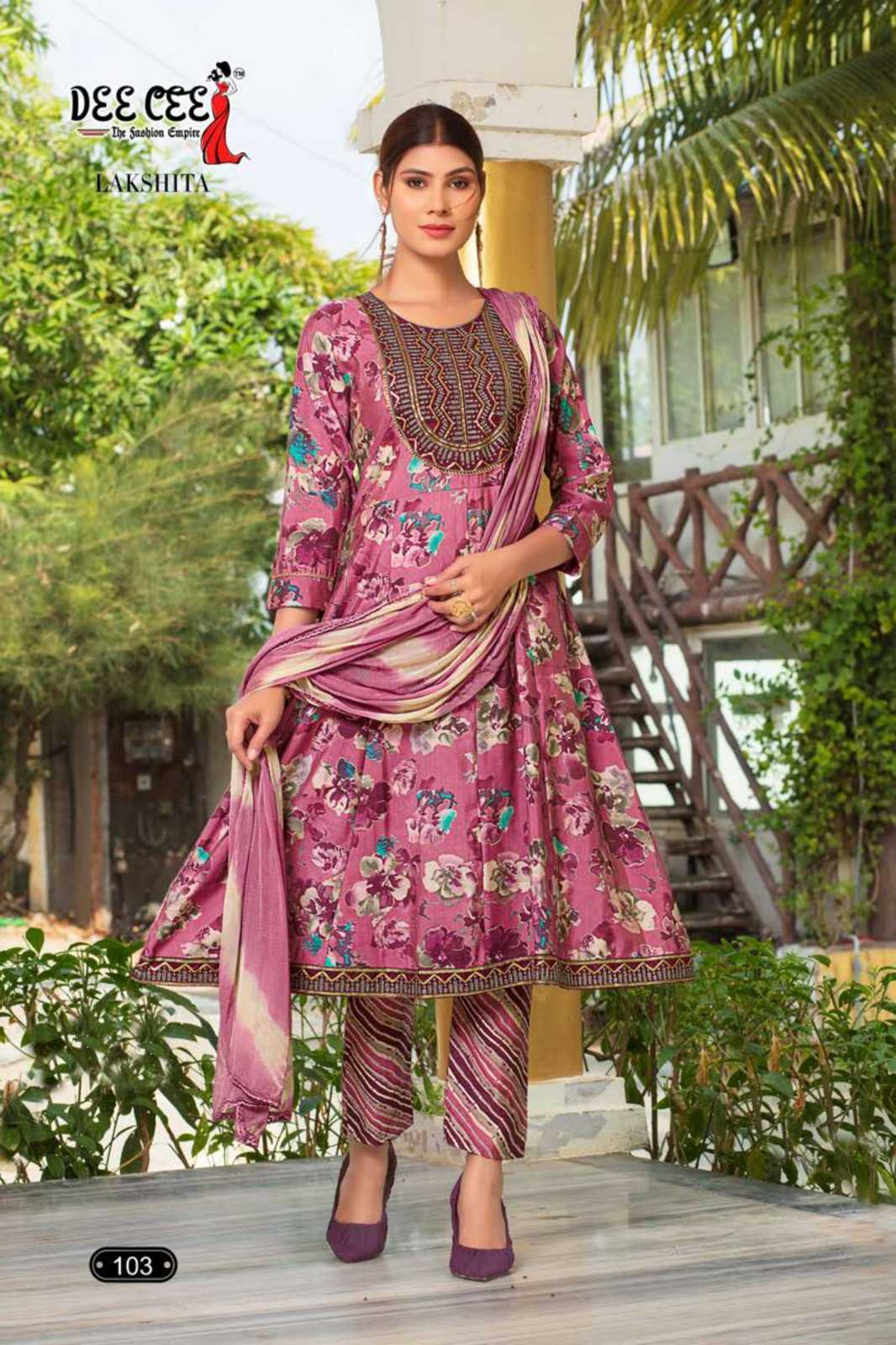 Ynf Chanderi Soft RIN190 DEECEE-LAKSHITA Setwise Collections Wholesale Gowns Catalogs Manufacturer