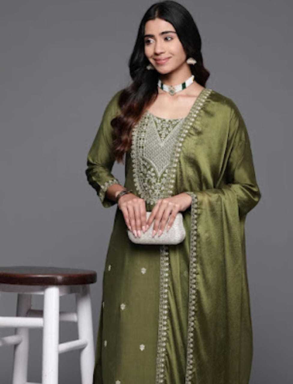 Ynf Chanderi Soft RIN222 Si-205 Kurti Wedding Collections Wholesale Designer Kurtis Embroidered Kurtis Kurti With Pants Manufacturer