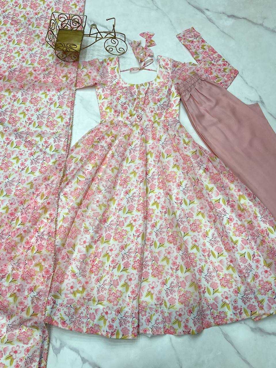 Ynf Chiffon KESH504 284 Gowns Wholesale Fancy Gowns Anarkali Gown Chiffon Gowns Manufacturer