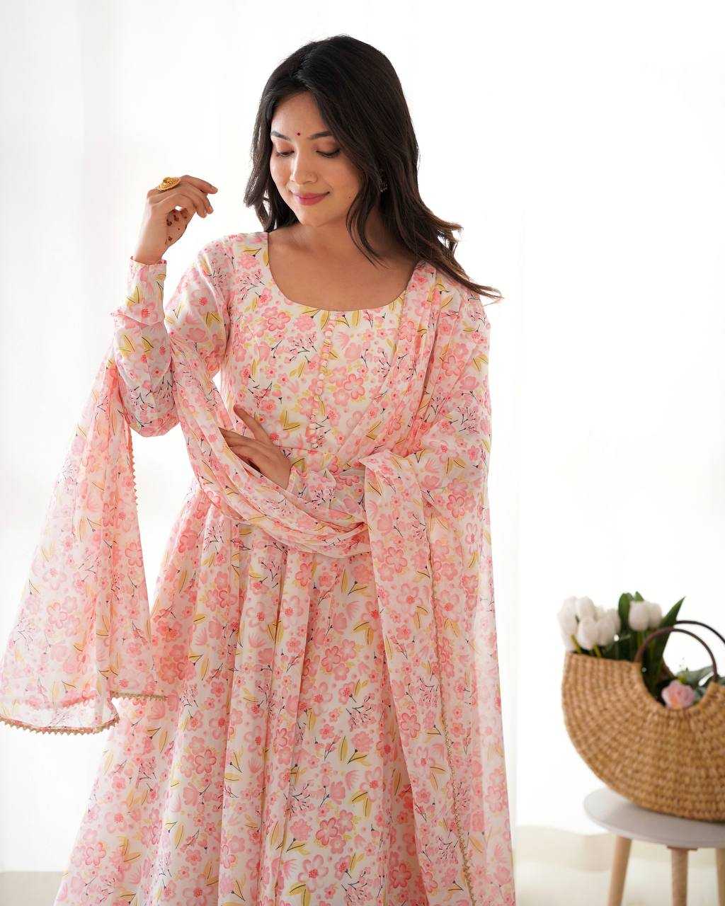 Ynf Chiffon KESH504 284 Gowns Wholesale Fancy Gowns Anarkali Gown Chiffon Gowns Manufacturer